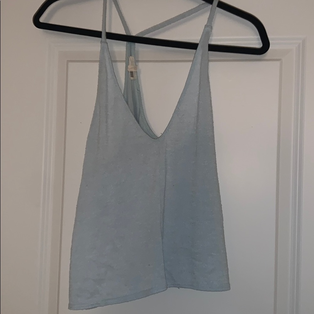 Baby blue tank top